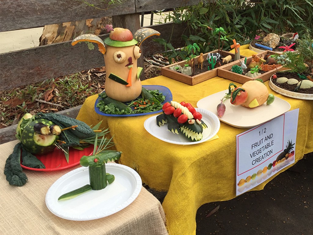 vegies table